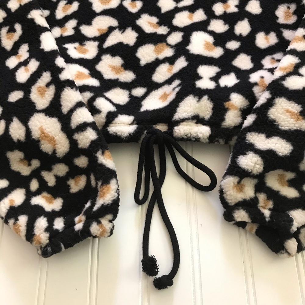 NWT Wild Fable Animal Print Hooded Sweatshirt M - Picture 7 of 11